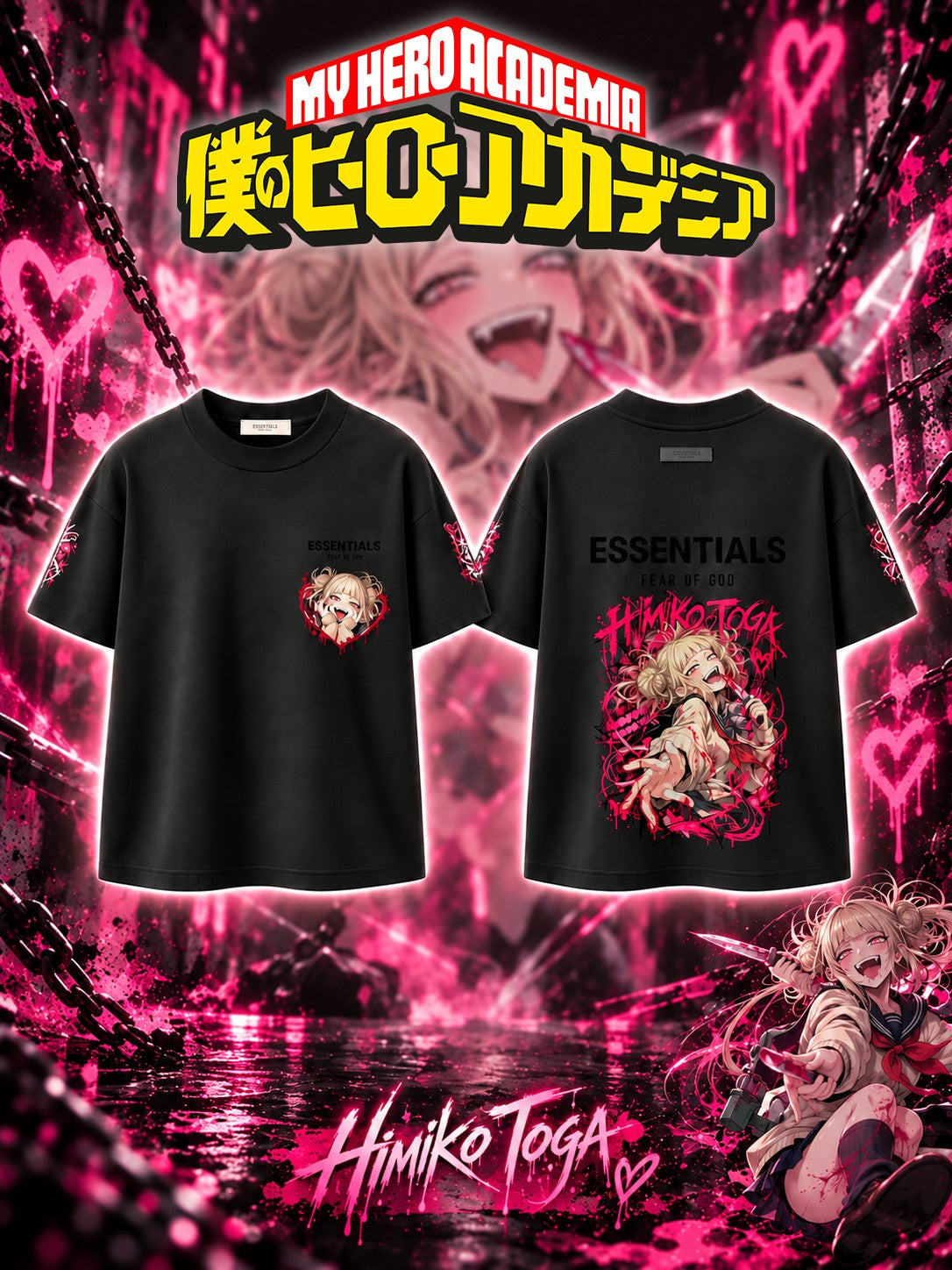 Himiko Toga V.1 Custom Ess. T-Shirt