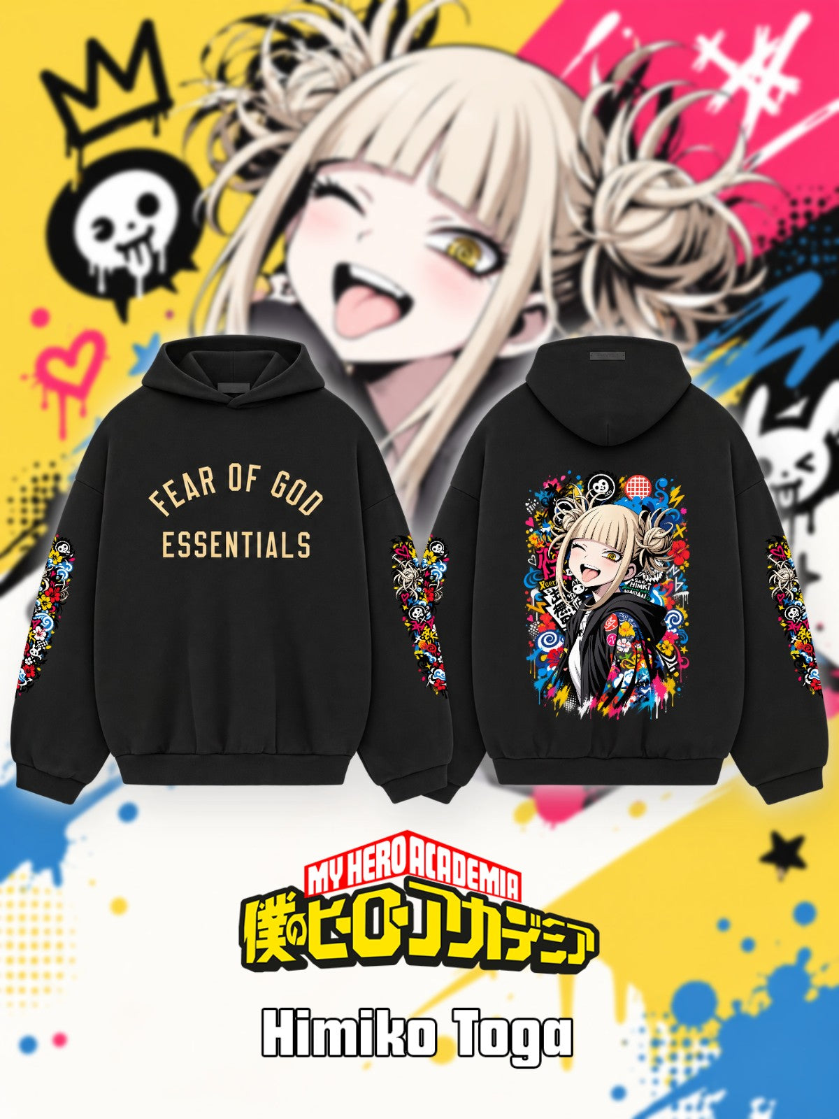 Himiko Toga V.1 Custom Ess. Hoodie