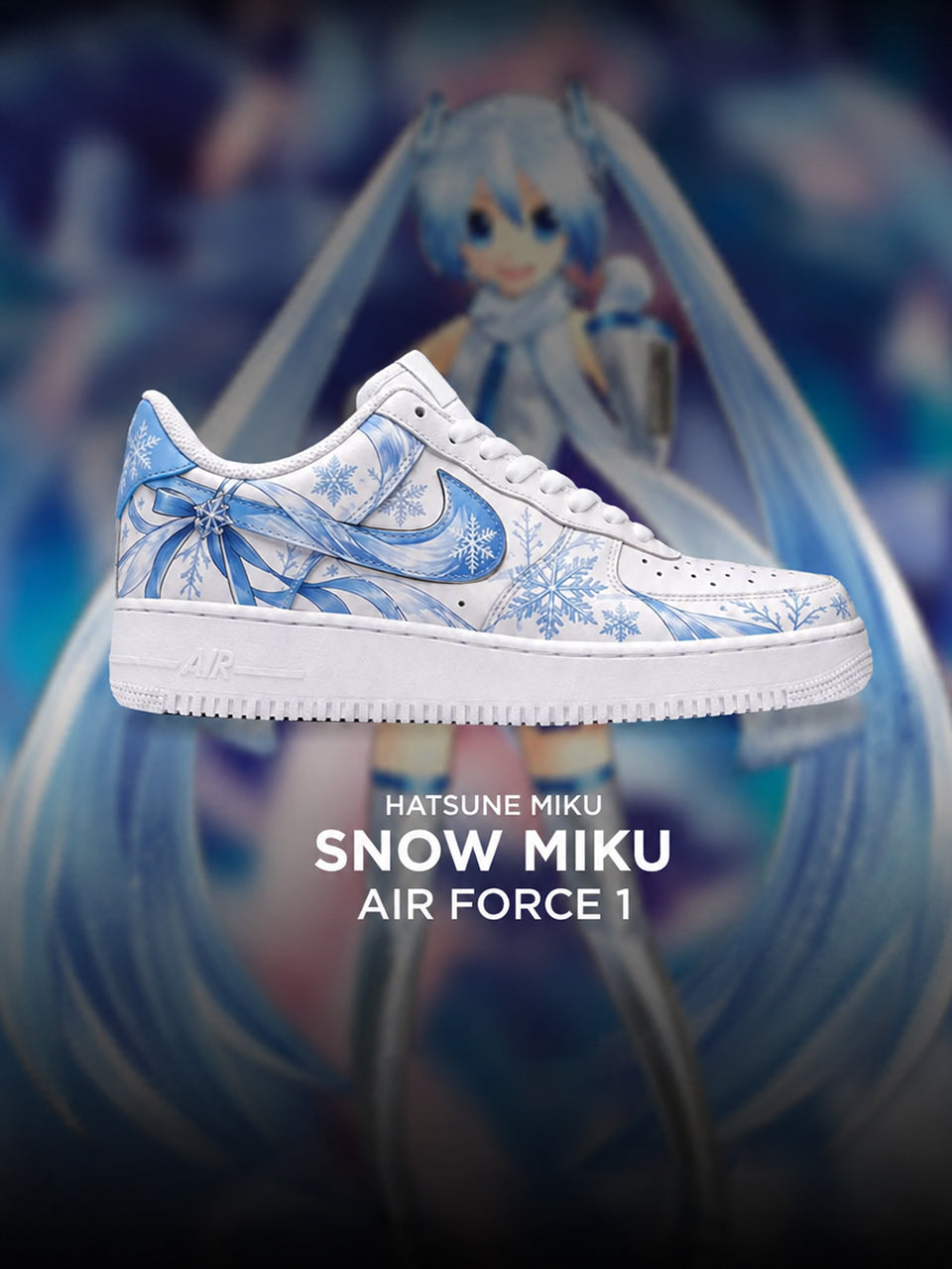 Show Miku V.1 Custom Air-Style Sneakers