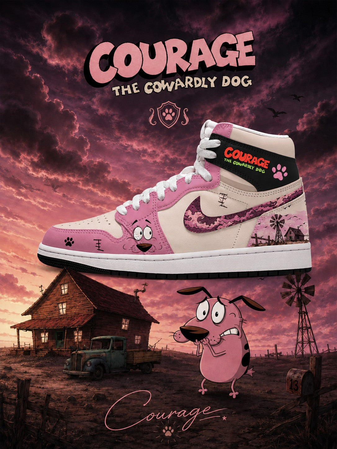 Courage V.1 Custom High-Top Sneakers