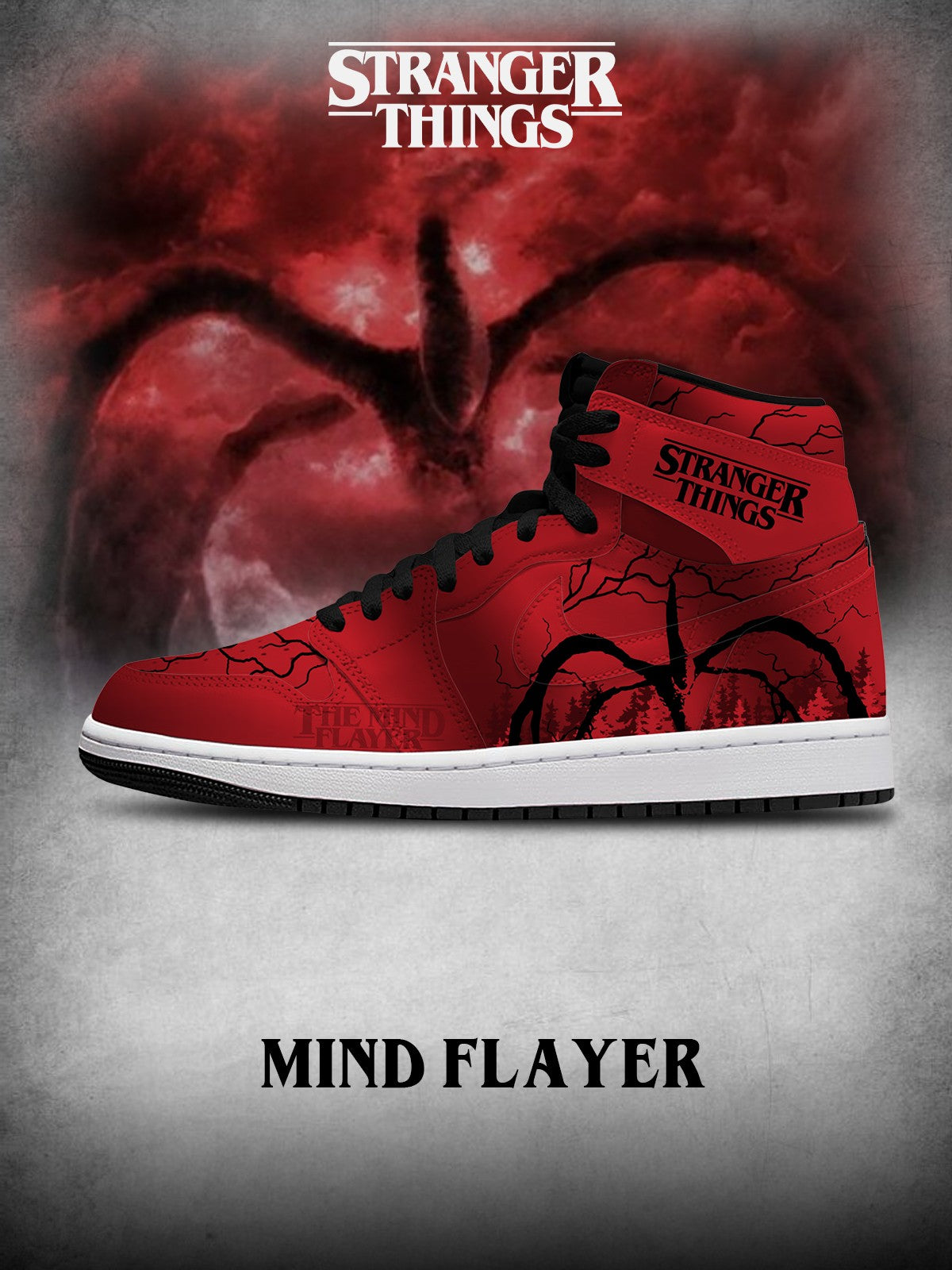 Mind Flayer V.1 Custom High-Top Sneakers