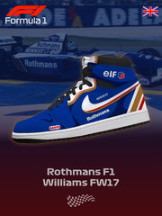 Baskets montantes personnalisées Williams FW17 F.1 V.1