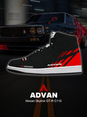 Baskets montantes personnalisées Skyline GT-R C110 V.1