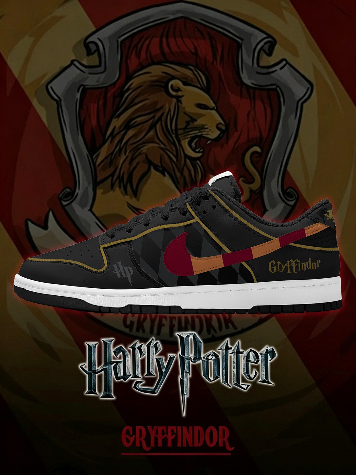 Hogwarts Gryffindor House V.3 Custom SB-Style Sneakers