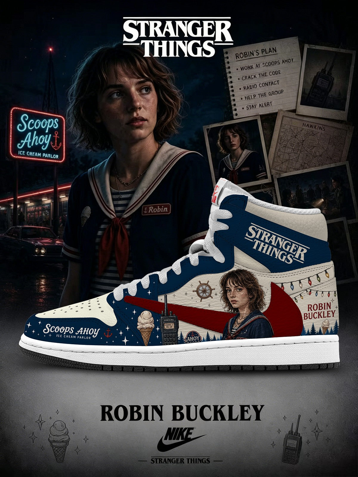 Robin Buckley V.1 Custom TS High Sneakers