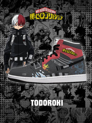 Baskets montantes personnalisées Shoto Todoroki V.1