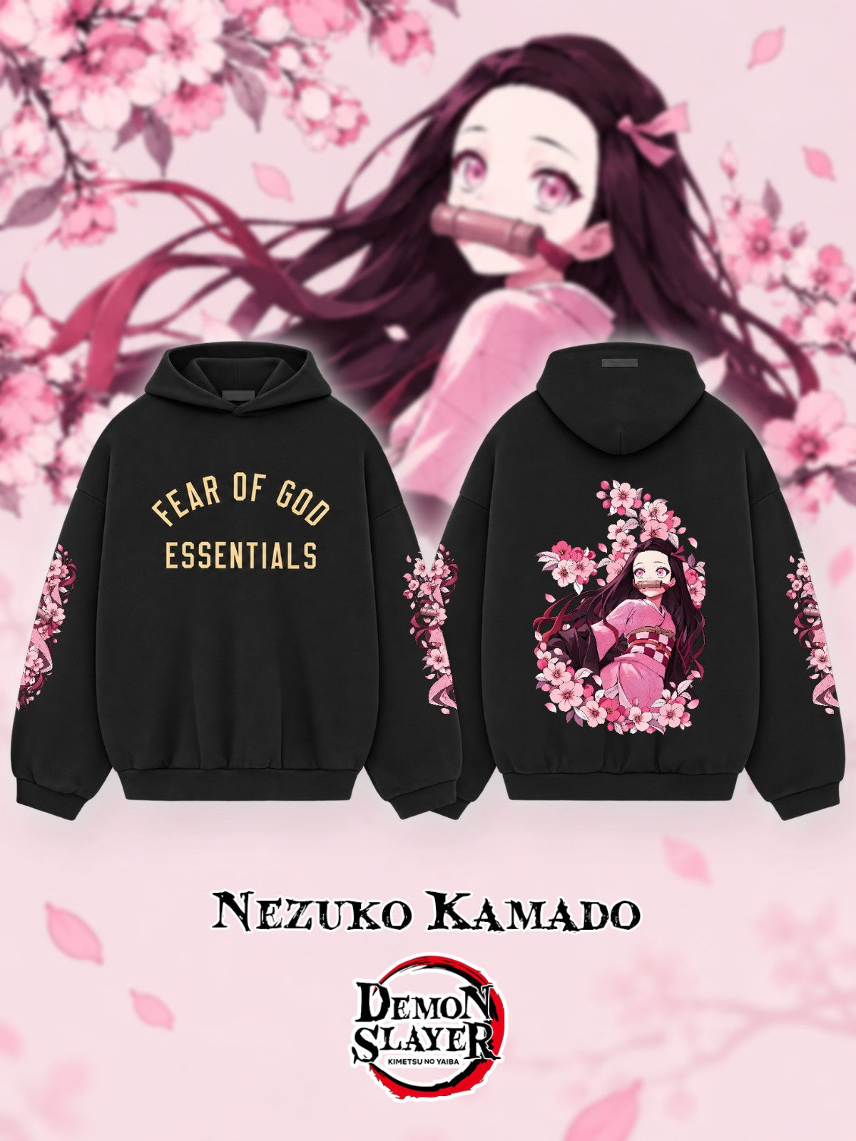 Nezuko Kamado V.1 Custom Ess. Hoodie