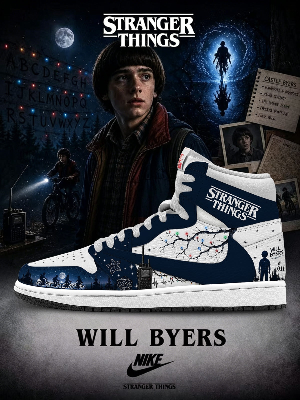 Will Byers V.2 Custom TS High Sneakers