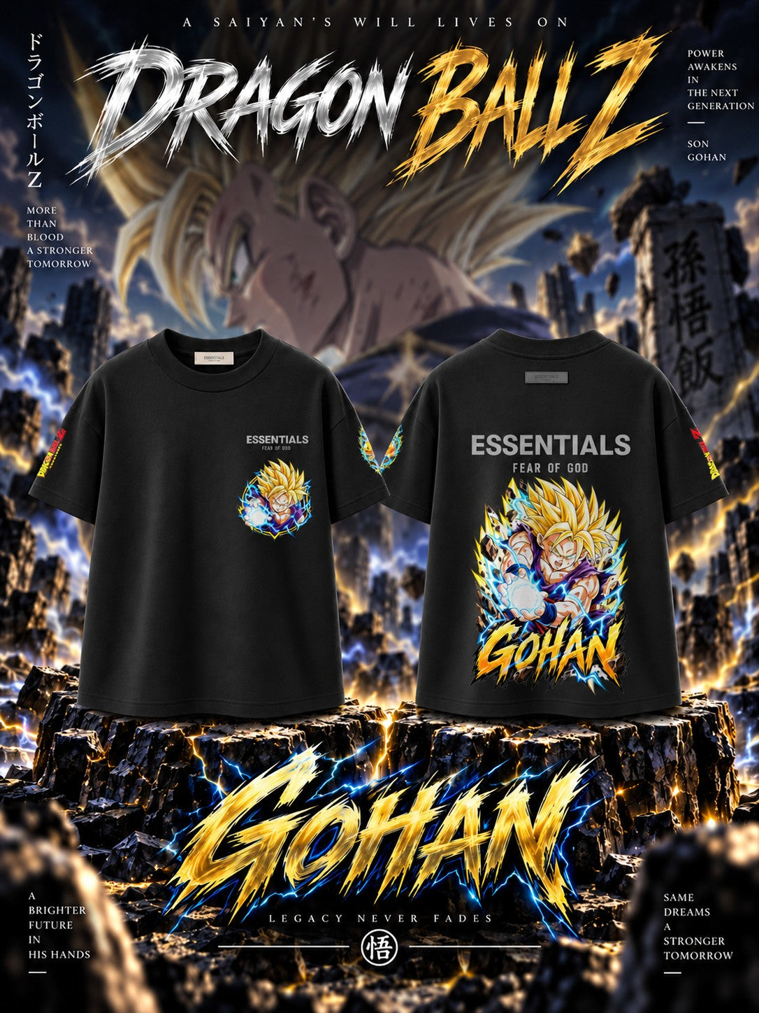Gohan V.1 Custom Ess. T-Shirt