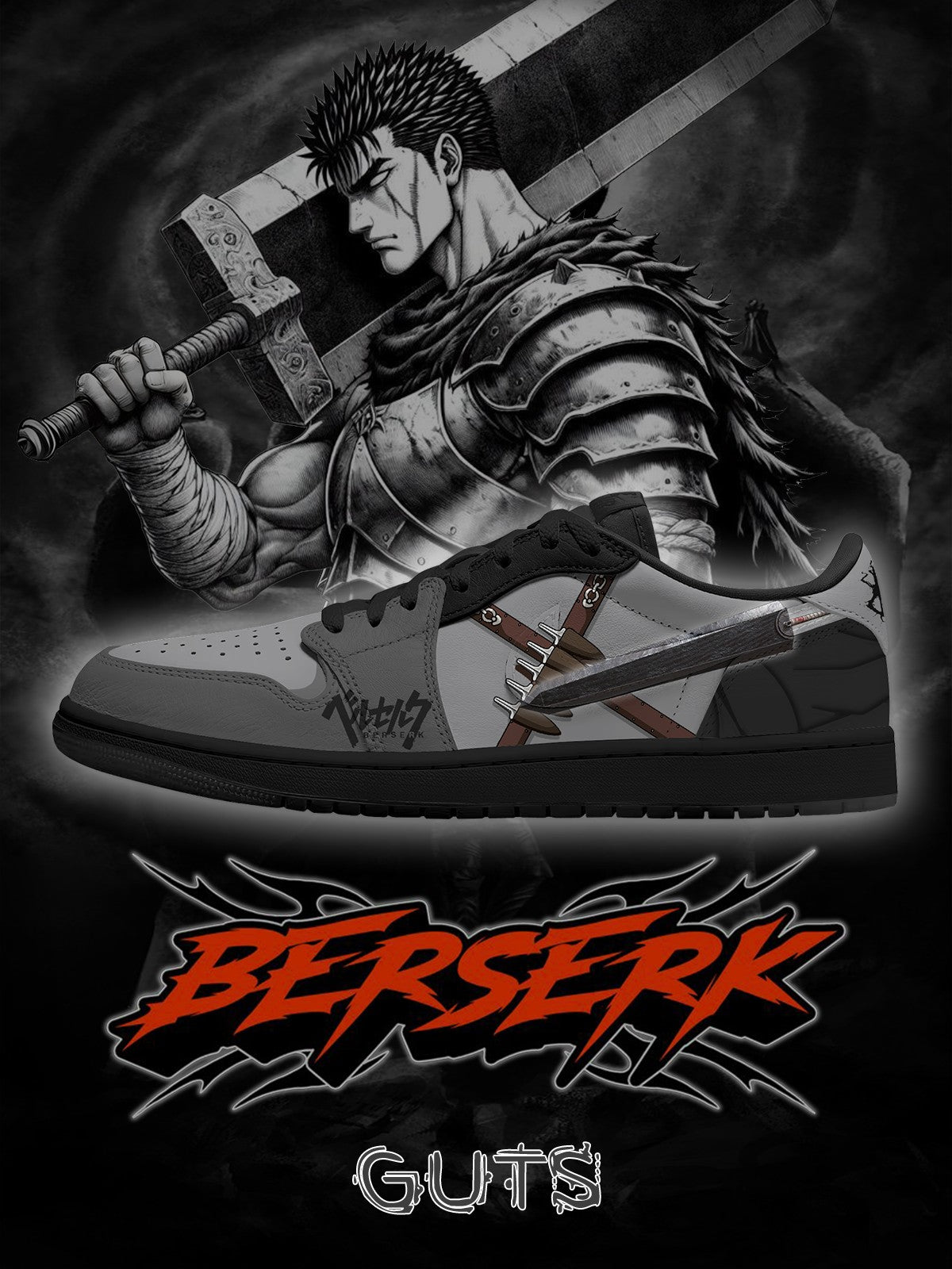 Guts V.3 Custom Low-Top Court Sneakers