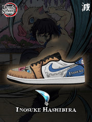 Inosuke Hashibira V.3 Custom Low-Top Court Sneakers