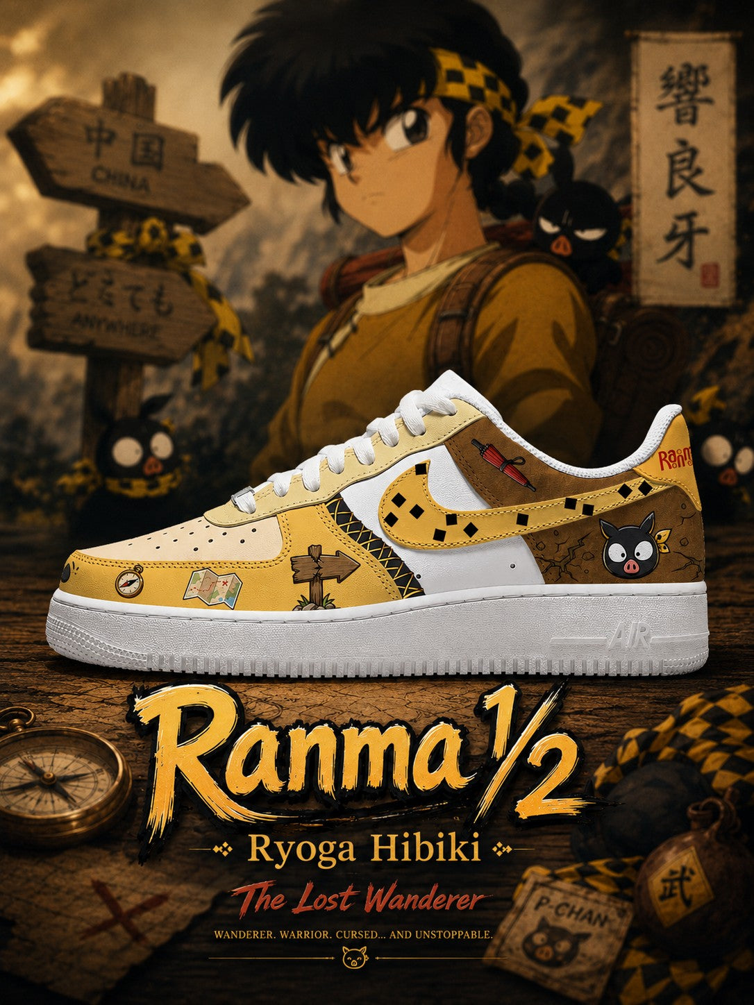 Ryoga Hibiki V.1 Custom Air-Style Sneakers