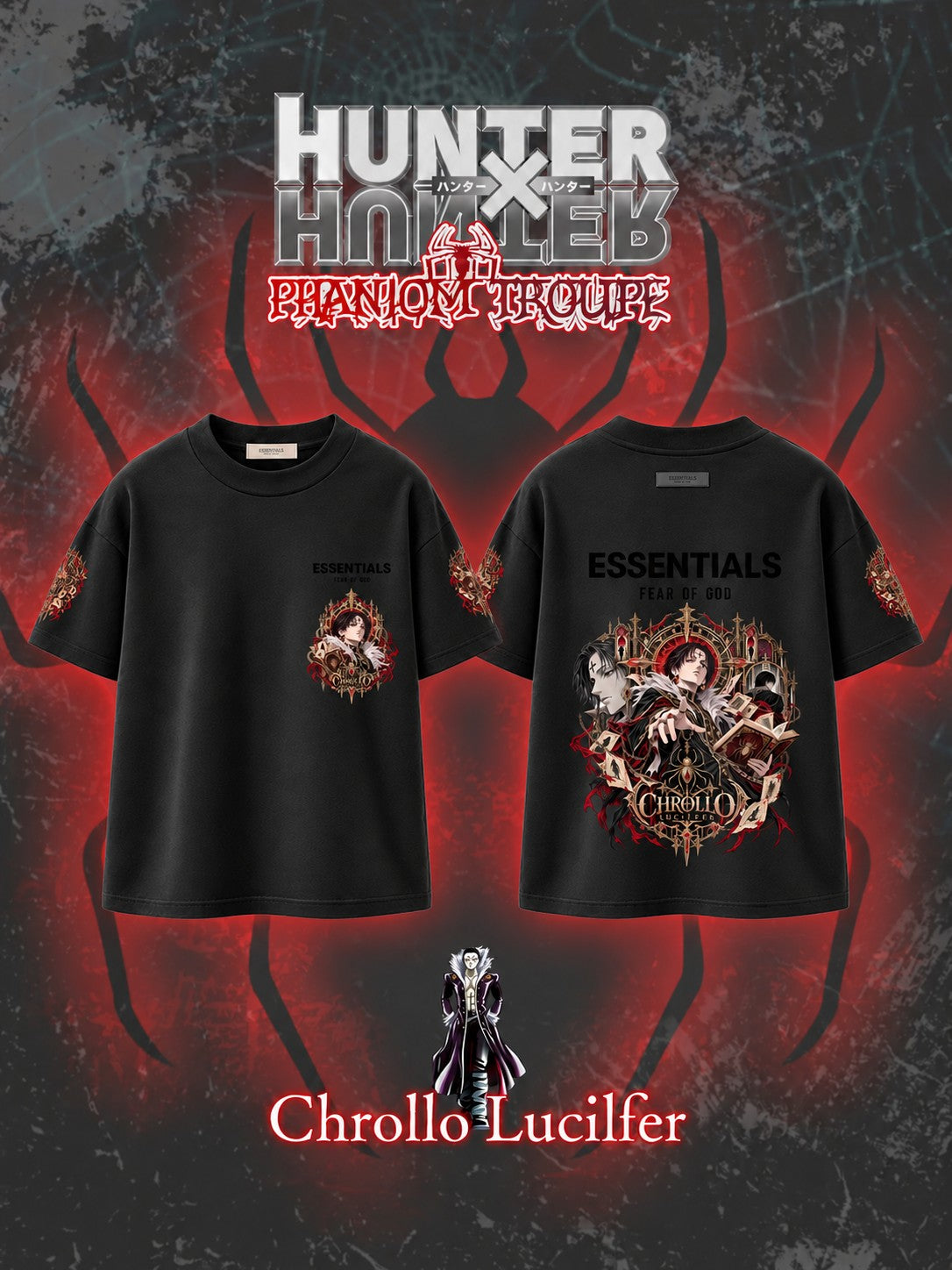 Chrollo Lucilfer V.2 Custom Ess. T-Shirt