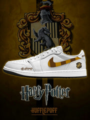 Hogwarts Hufflepuff House V.1 Custom Low-Top Court Sneakers