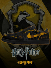 Hogwarts Hufflepuff House V.3 Custom Low-Top Court Sneakers