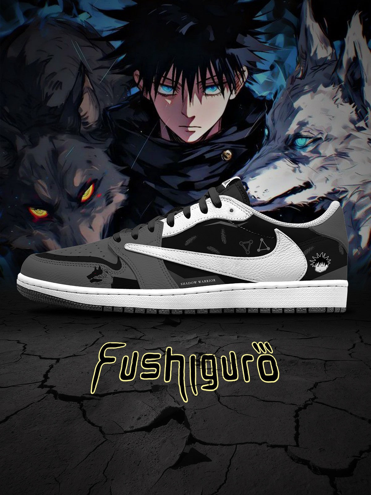 Baskets basses personnalisées Megumi Fushiguro V.1 TS