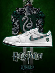 Hogwarts Slytherin House V.1 Custom Low-Top Court Sneakers
