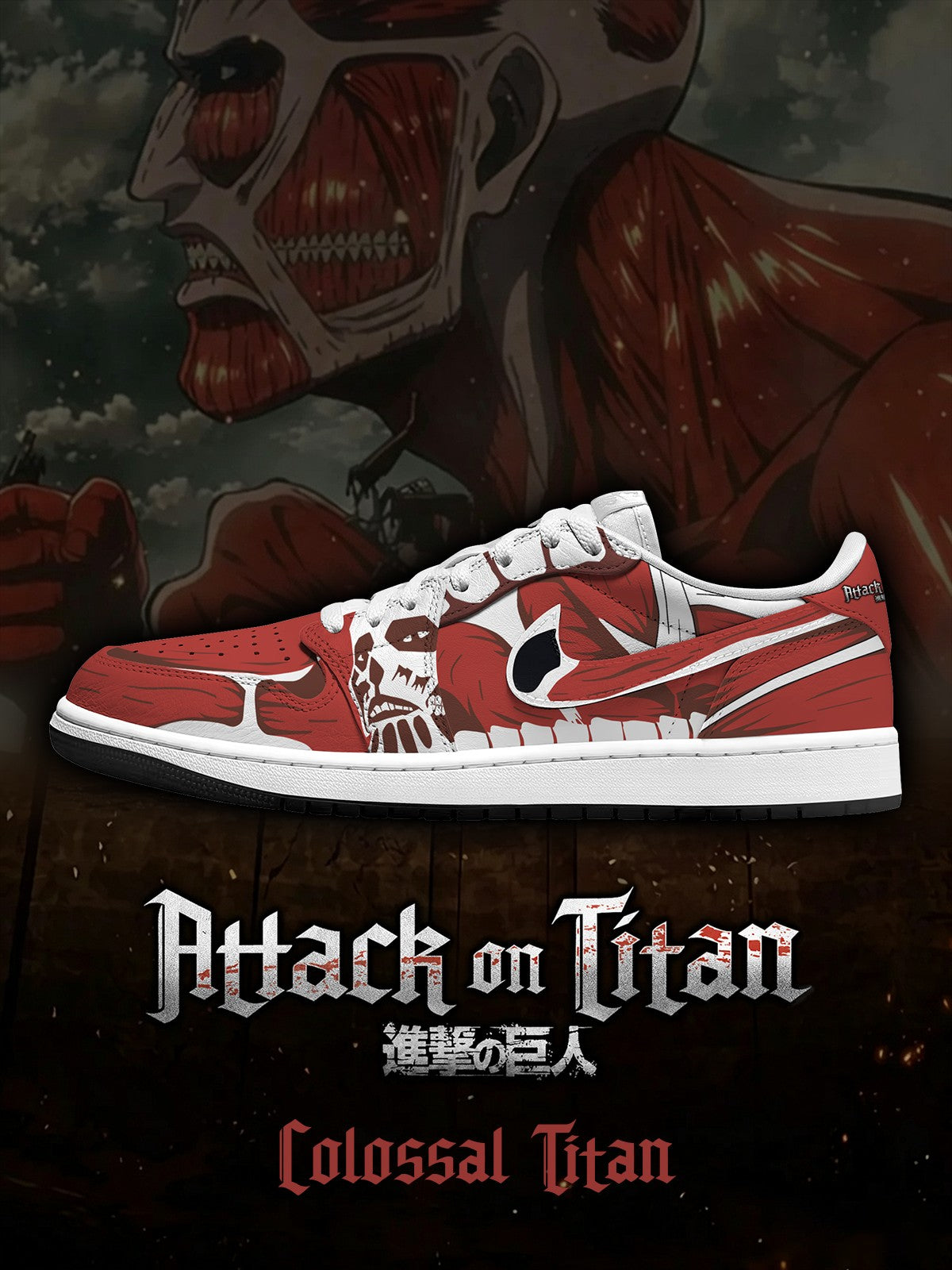 Colossal Titan V.2 Custom Low-Top Court Sneakers