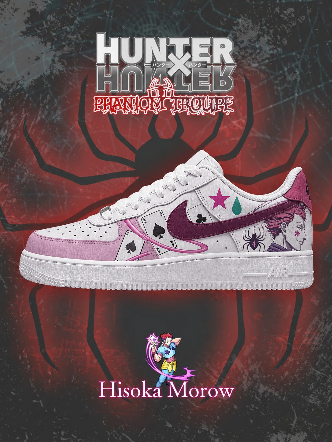 Hisoka Morow V.3 Custom Air-Style Sneakers