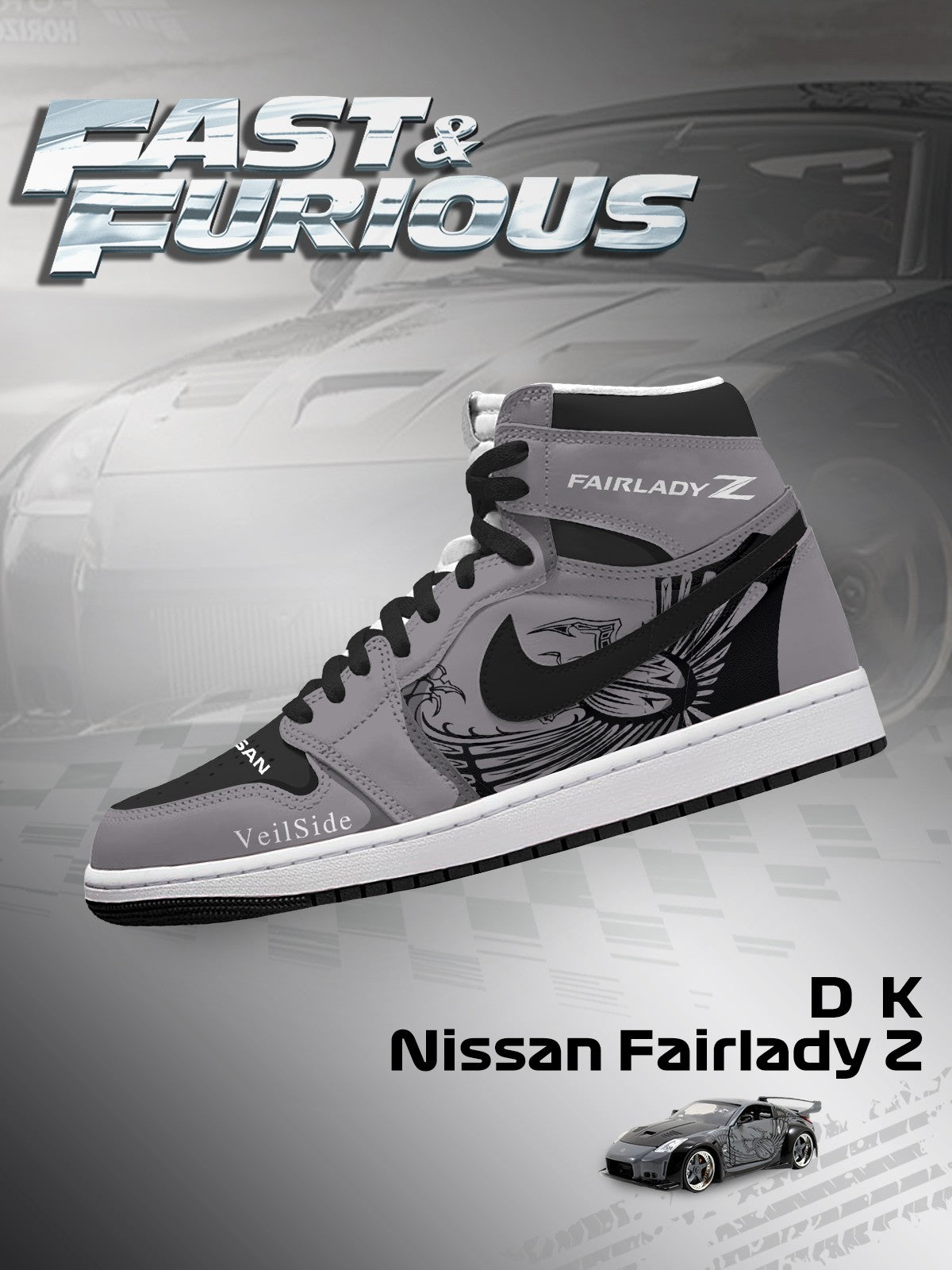 DK Fairlady Z V.1 Custom High-Top-Sneaker