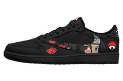 Akatsuki Itachi Uchiha V.2 Custom TS Niedrige Turnschuhe