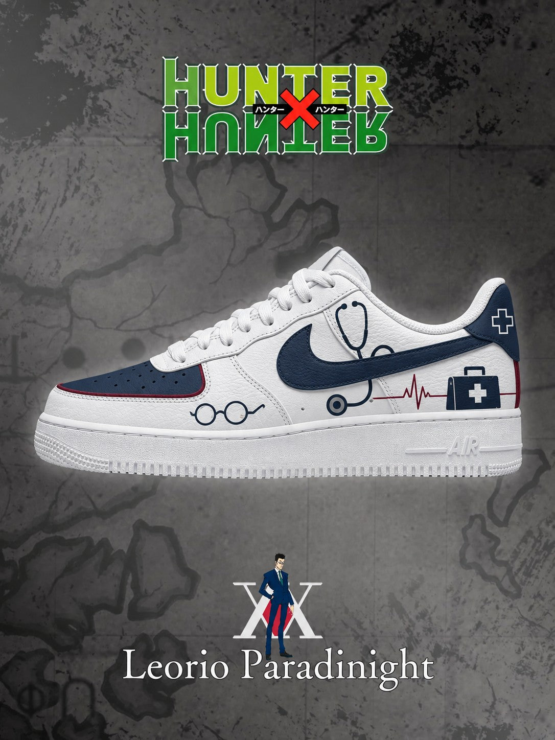 Leorio Paradinight V.3 Custom Air-Style Sneakers