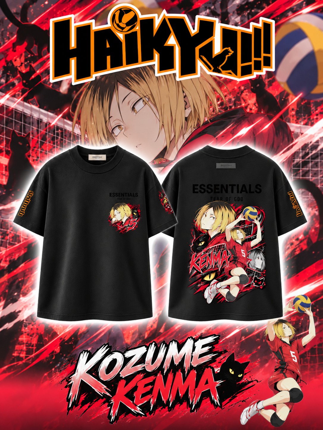 Kozume Kenma V.1 Custom Ess. T-Shirt