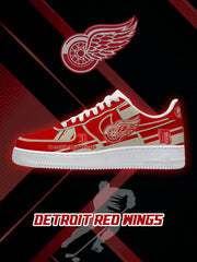 Detroit Hockey V.2 Custom Air-Style Sneakers