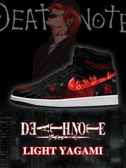 Light Yagami V.3 Custom High-Top Sneakers